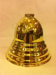 LAMP CANOPY BOX OF 5 SOLID BRASS ANTIQUE STYLE BEE HIVE 3/4" SLIP RING