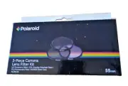 Polaroid Optics 55mm 3-Piece Camera Filter Kit UV,CPL,FLD with Carry Case