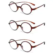 Calabria 721 Flexie Round Reading Glasses +1.50 Tortoise (3pack) Men/Women Benda