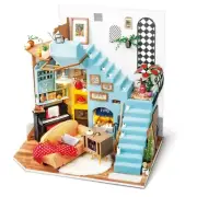 Robotime DIY Miniature House JOY'S PENINSULA LIVING ROOM 3D Wooden Model Kit