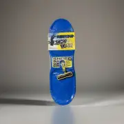 Airhead Snow Skate Shred Sled Snowboard W/Handle (Blue/Yellow) 27.7" New