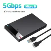 Enclosure HDD Case 2.5 Inch Micro B USB 3.0Type-C Cable External Hard Drive 5TB