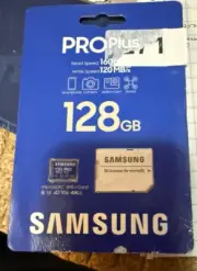 Samsung ProPlus--128GB microSDXC UHS-I Memory Card---SD Adapter (MB-MD128KA)