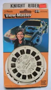1982 Vintage VIEW-MASTER KNIGHT RIDER 3D Reels Set of 3 Reels, Still Sealed