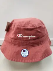 100% Authentic Champion Bucket Hat Size L/XL Coral Mauve color NWT Embroidered