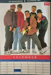 New Kids On The Block- Poster & Article - Hit Songwords 1991..
