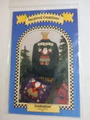 Inspired Creations #44 Santa Applique & Pillow Pattern 1995 NOS