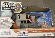Star Wars Toy Snow Speeder w Luke Skywalker Playset Playskool Heroes Torn Box