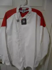 NEW Chef Revival LS Coat Jacket Top White w/ red trim size 2X Lifetime stain rel