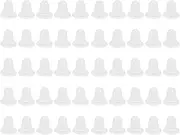 Tattoo Ink Cup, Professional 100pcs/Bag 2 Sizes Silicone Tattoo Ink Cap Cup Plastic Microblading Pigment Accessories Holder(S)
