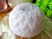 New Handmade Natural Frosted Jasmine Natural Amethyst Stone Glycerin Bar Soap