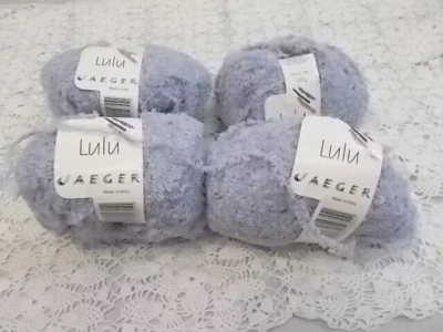 LOT 4 SK JAEGER "LULU" LILAC WOOL/ACRYLIC/POLY YARN 1 3/4 OZ ITALY
