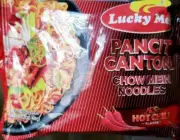 12 Lucky Me Pancit Canton Hot Chilli Flavor (Chow Mien)