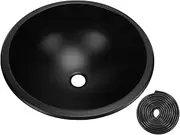 12 Inch Round Stainless Steel Sink Basin Round Oval Bowl Sink with 40mm Drain Outlet Round Bowl Sink Round Kitchen Sink Efficient Drainage for Boat Caravan RV Motorhome