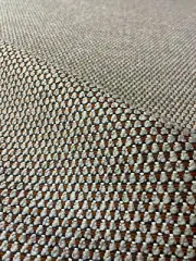3.375 yds Luna Memphis Totem Gray & Orange Nubby Upholstery Fabric UME206