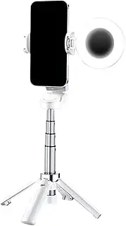 Selfie Tripod, Phone Mount Stand, 360° Rotation Tripod, Wireless Remote Control, Lightweight Travel Design, For Vlogging Livestreaming Photography, 3.54x0.79x0.79 In, 1 Pack
