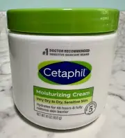Cetaphil Moisturizing Cream Dry to Very Dry Sensitive Skin 16 oz Hydrates 48hr