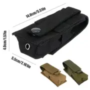 Nylon Tactical Molle Flashlight Pouch Flashlights Holder Outdoor Pouches 4 Color