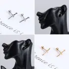Steel Piercing Helix Cartilage Earrings Dagger Ear Studs Conch Lobe Tragus