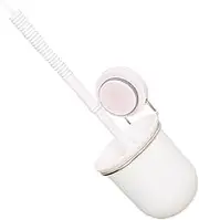 JOINPAYA ABS Stainless Steel Toilet Brush Set Wall Mount Cleaning Brush Holder Suction Cup Brush Storage Cup Bidirectional Design for Easy Cleaning