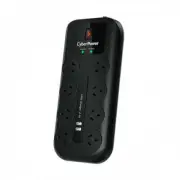 New Cyberpower 8 Port Surge Protector With 2 X Usb Charging Ports FREE POST