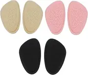COOLHIYA Sole Pad Set 6 Pack Non-slip Mat for High Heels Foot Insoles Lightweight Breathable Half Sole Pads