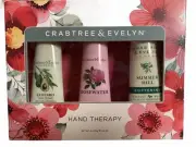 Crabtree & Evelyn Hand Therapy CLASSIC Summer Hill, Rosewater, Avocado USA MADE