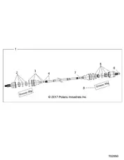 Polaris Bar, Genuine OEM Part 3236166, Qty 1