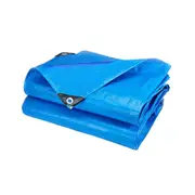 Blue Tarpaulin Tarp Waterproof Camping Poly Tarps Cover Sheet Truck UV PE