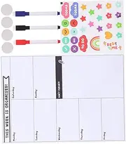 Angoily 1 Set Magnetic Planner Board for Erasable Dry Erase Chart with Pens Versatile Magnetic Whiteboard Task Planner for Home Office Organization