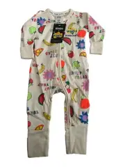 New Bonds Wiggles Sz 00 Baby Jumpsuit Bodysuit
