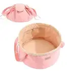 Drawstring Women's Makeup Bag Travel Storage Grooming Case For Lady