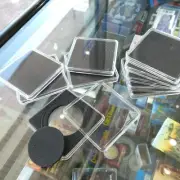 10 x 60mm Square Adjustable Coin Capsule Holder, Aussie Seller!