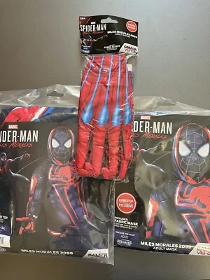 Jazwares Complete Marvel Miles Morales 2099 Adult Costume - Large & OSFM