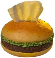 Novelty Hamburger Tissue Box Cover, Decorative Facial Tissue Holder,Mother's Day Novelty Gifts (1)