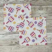 Decoupage Napkins Pickleball Tommy Bahama Paddles Balls Paper Crafts