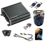 Kicker 43DXA2501 Car Audio Sub Amp DXA250.1 w/ Bass Remote & CK8 Amplifier Kit