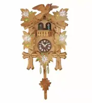 Kuckulino Black Forest Clock Black Forest House with quartz mov.. TU 2052 PQ NEW