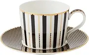 Maxwell & Williams Teas & C's Regency Cup & Saucer 240ML Black Gift Boxed