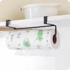 Kitchen Paper Roll Holder Under Shelf Cabinet Paper Towel Dispenser Wall Mounted
