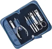 Manicures, Pedicure Kits, Nail Clippers, Manicure Set, Pedicure Set, Nail Clipper Set, 8 in 1 Stainless Steel Professional Personal Nail Care Set with Leather Travel Case Professional Grooming Kits (