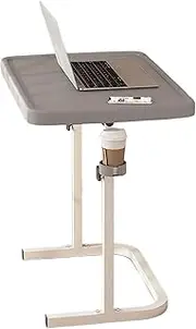 Exquisite Adjustable Height Folding Sofa Bedside Table with Cup Holder Portable Stowaway Laptop Desk for Eating Snack Food and Dinner Tray Couch Table Trays for Chasing The Dawn