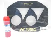 YONEX: SET OF TENNIS RACQUET STENCIL (MID TO MP SIZE) AND RED STENCIL INK AC502A