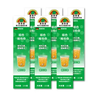 【SUNLIFE森萊富】德國原裝 綜合維他命發泡錠(橘子口味 X 6入/共120錠)