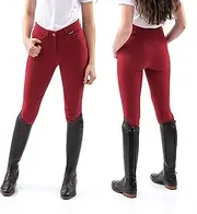[Whitaker] Women's Sawley Ladies 4-Way Stretch Classic Fit Breeches with Lycra Ankle Pants