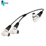 0.3M 0.5M XLR Y 分配器麥克風電纜,直角 3PIN XLR 母頭/公頭轉雙 XLR 公頭/母頭直角 XLR