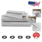 Extra Soft Grey Cotton Flannel Full Sheet Set - Machine Washable Comfort