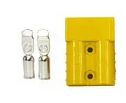 2X Connectors Anderson Style Plug DC Power 50AMP Solar Caravan 6AWG YELLOW