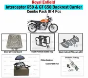 Backrest "Carrier Combo Pack Of 4" Fit for Royal Enfield Interceptor & GT 650