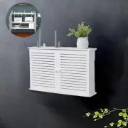 Wifi Router Storage Box Plastic Shelf Wall Hangings Bracket Cable Organizer